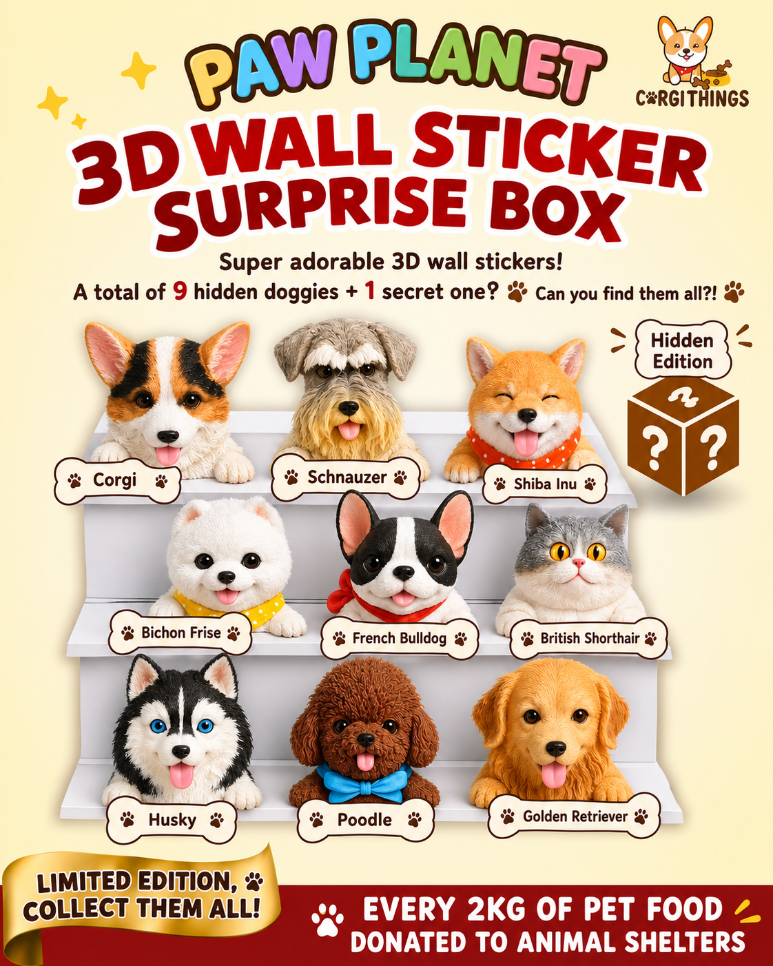 3D Surprise Wall Sticker